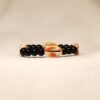 bracelet coquillage noir et naturel